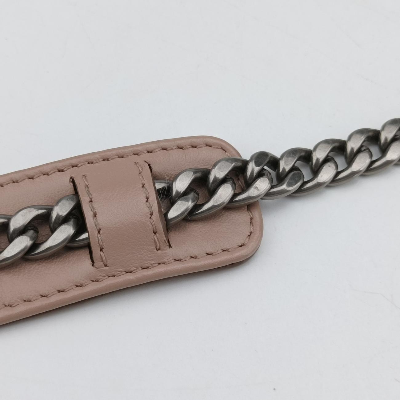 Triangle logo chainPinkleather1MH13259 A三角ロゴ チェーンピンクレザー1MH13259 A