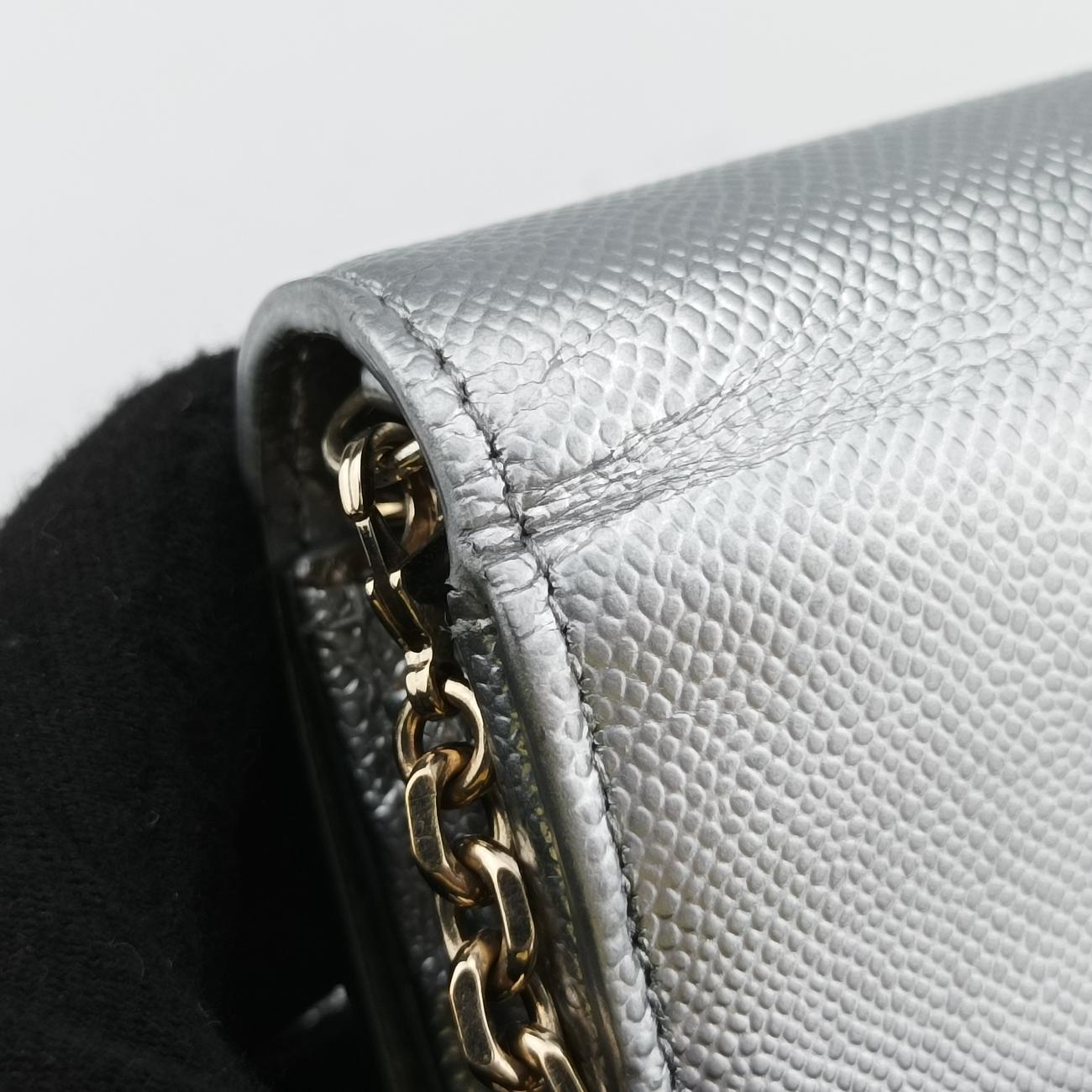 CD logo chainSilverLeather24-MA-0115CD ロゴ チェーンシルバーレザー24-MA-0115