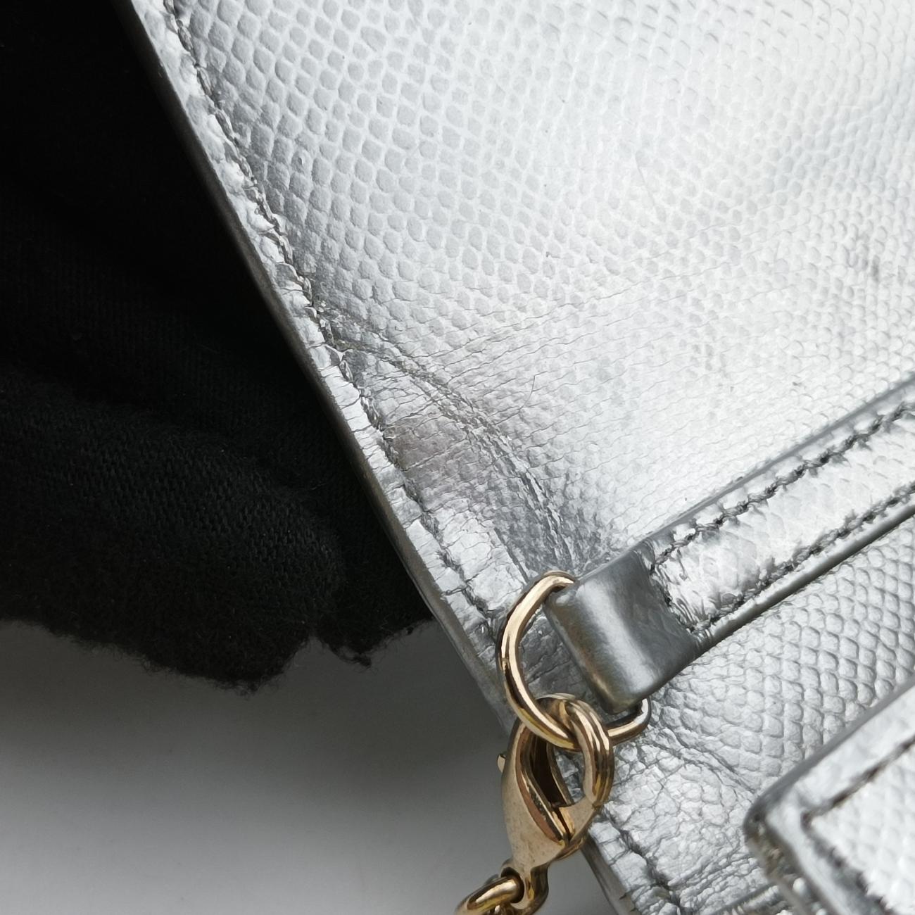 CD logo chainSilverLeather24-MA-0115CD ロゴ チェーンシルバーレザー24-MA-0115