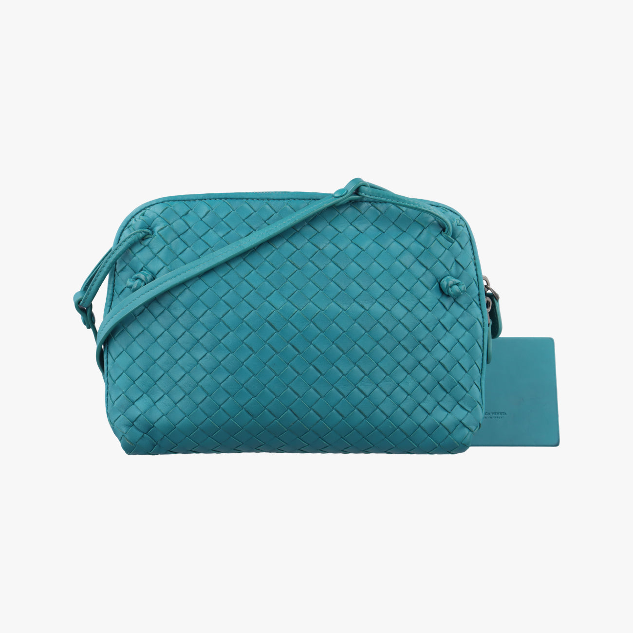 NODINI IntrecciatoBluelambskinB04609958Sノディーニ イントレチャートブルーラムスキンB04609958S