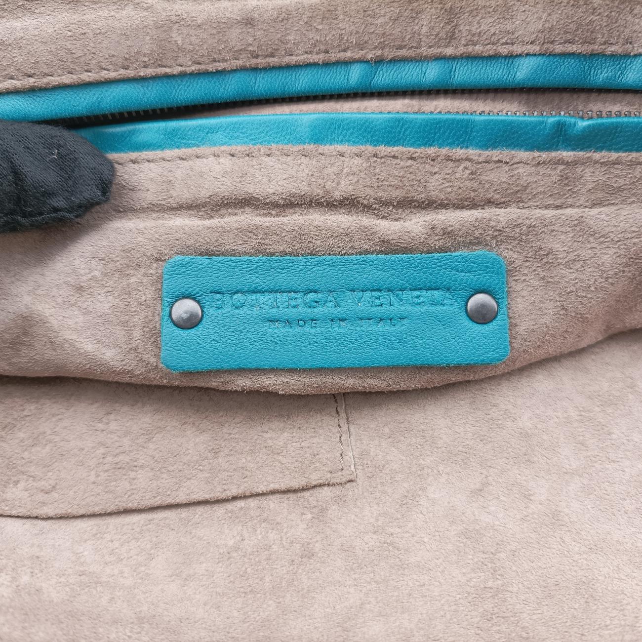 NODINI IntrecciatoBluelambskinB04609958Sノディーニ イントレチャートブルーラムスキンB04609958S