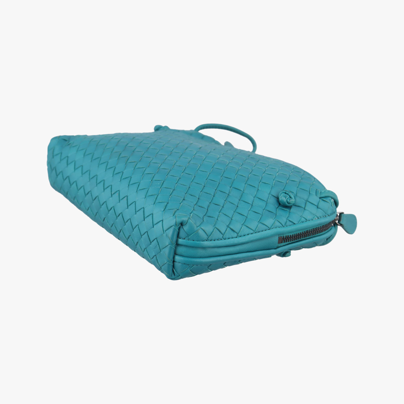 NODINI IntrecciatoBluelambskinB04609958Sノディーニ イントレチャートブルーラムスキンB04609958S