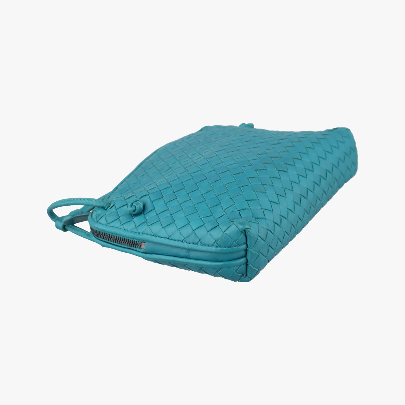 NODINI IntrecciatoBluelambskinB04609958Sノディーニ イントレチャートブルーラムスキンB04609958S