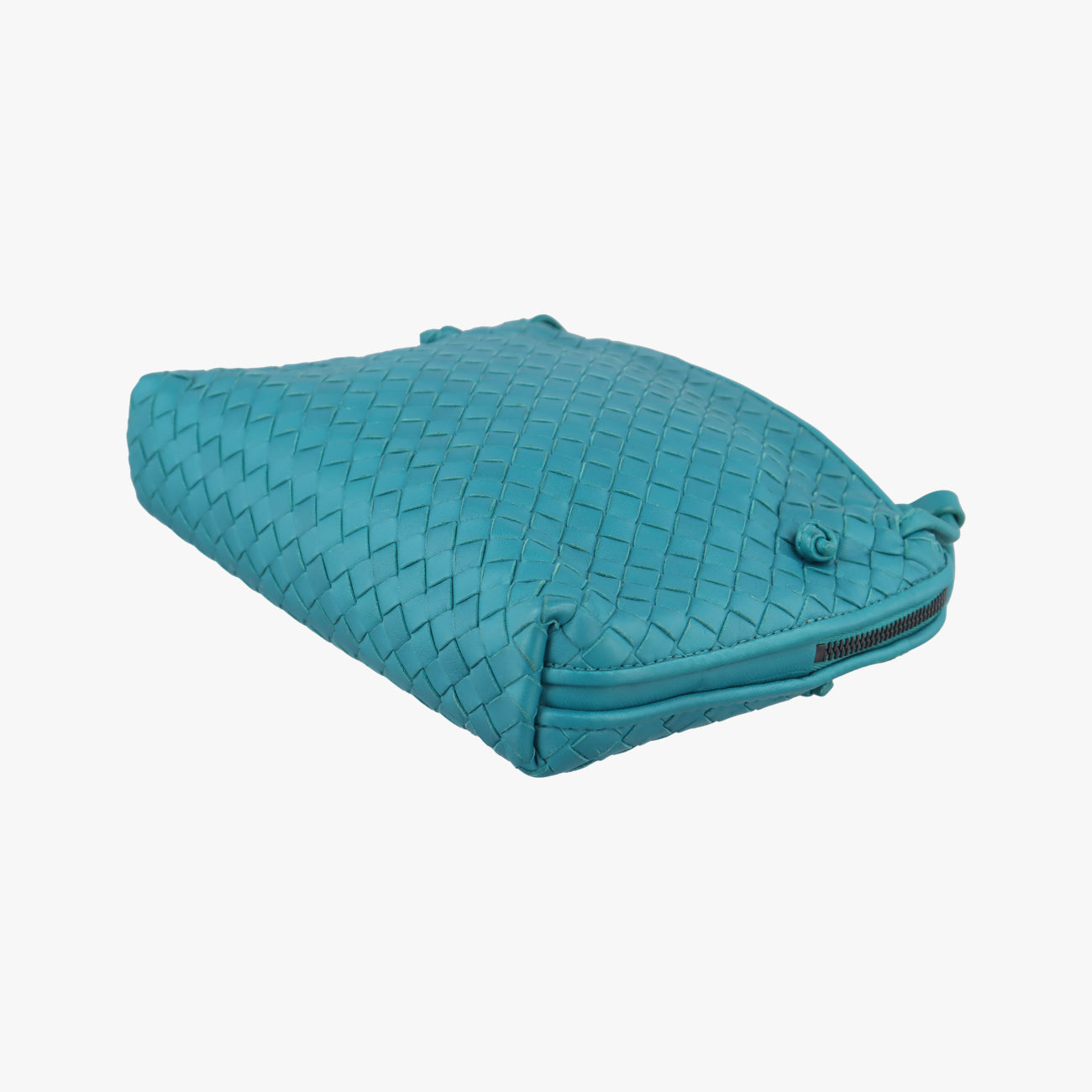 NODINI IntrecciatoBluelambskinB04609958Sノディーニ イントレチャートブルーラムスキンB04609958S