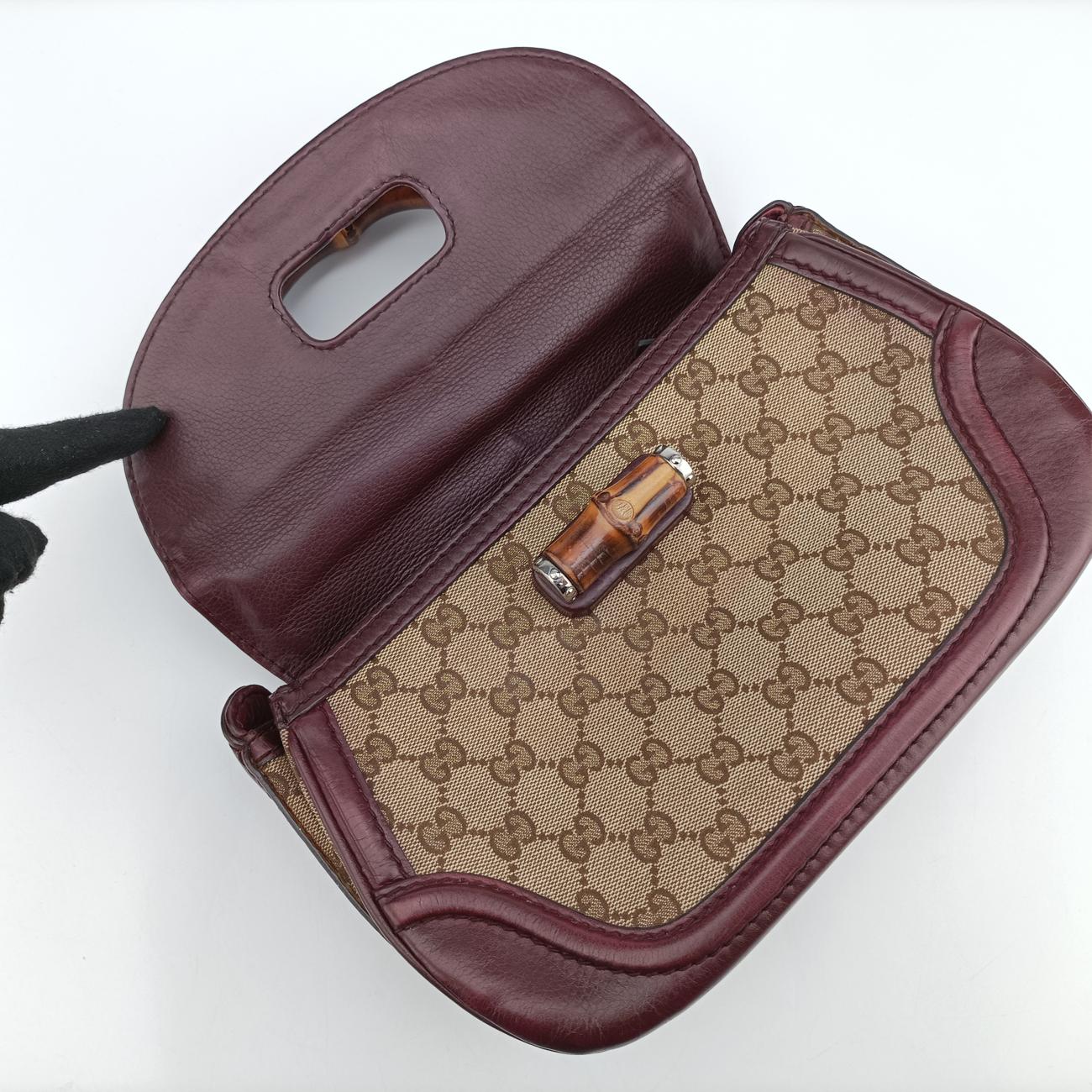 New BambooBeige×Browncanvas x leather240242B7082917ニューバンブーベージュ×ブラウンキャンバス×レザー240242B7082917