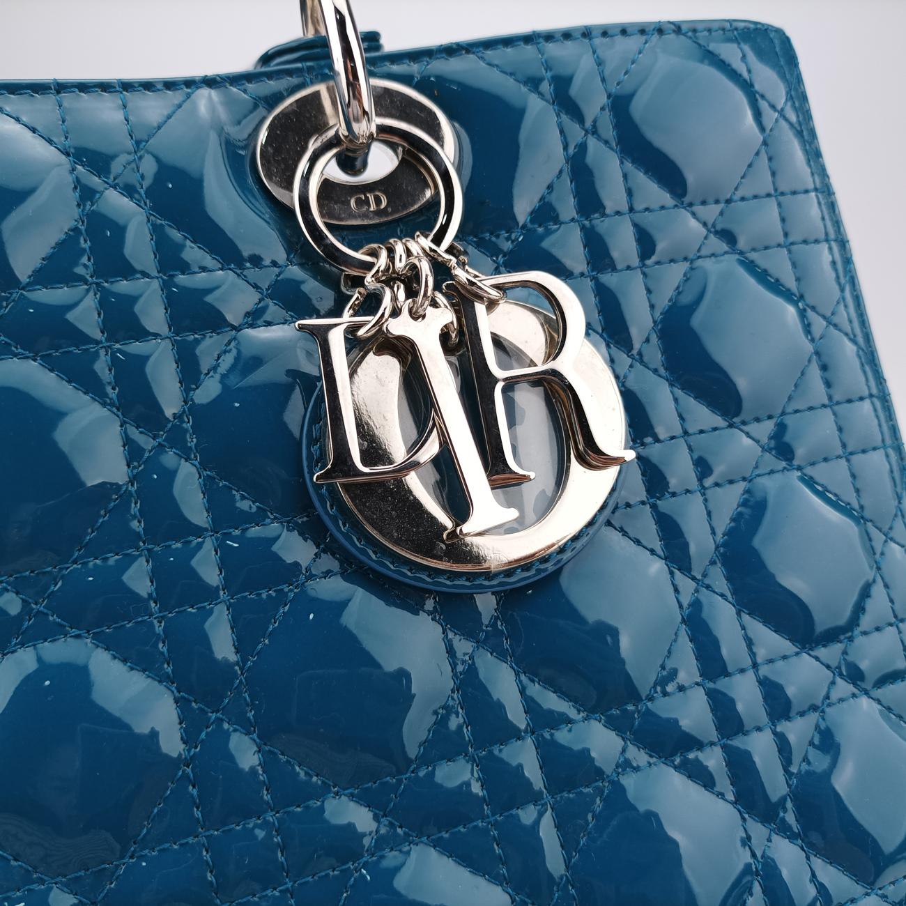 Lady DiorBluePatent12-BO-1102レディディオールブルーパテント12-BO-1102