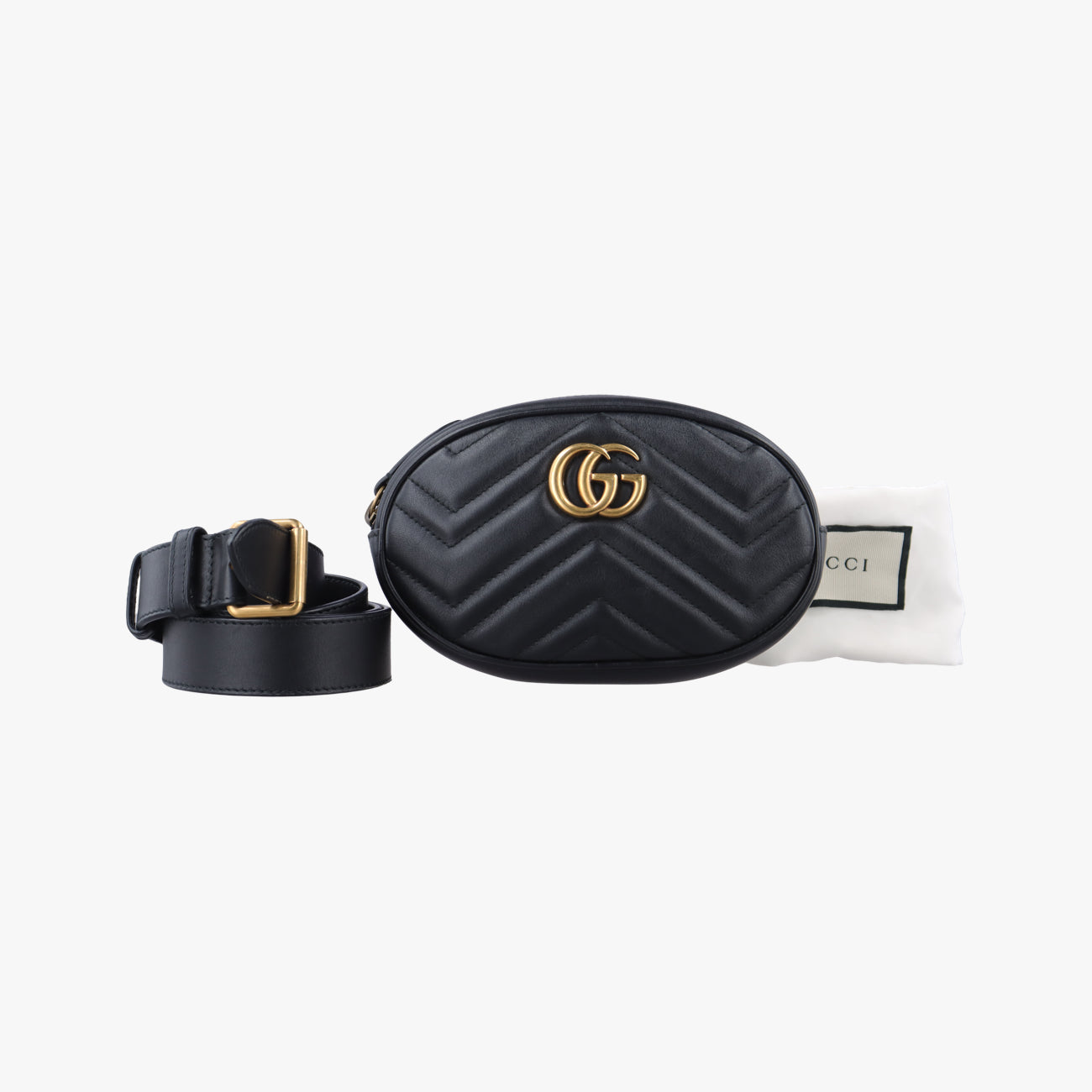 GG MarmontBlackLeather476434E025007695GGマーモントブラックレザー476434E025007695