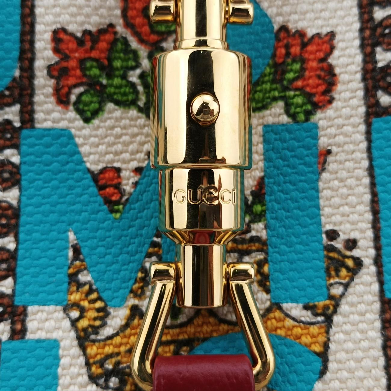Jackie 1961Multicolourcanvas x leather636706G035805122ジャッキー 1961マルチカラーキャンバス×レザー636706G035805122