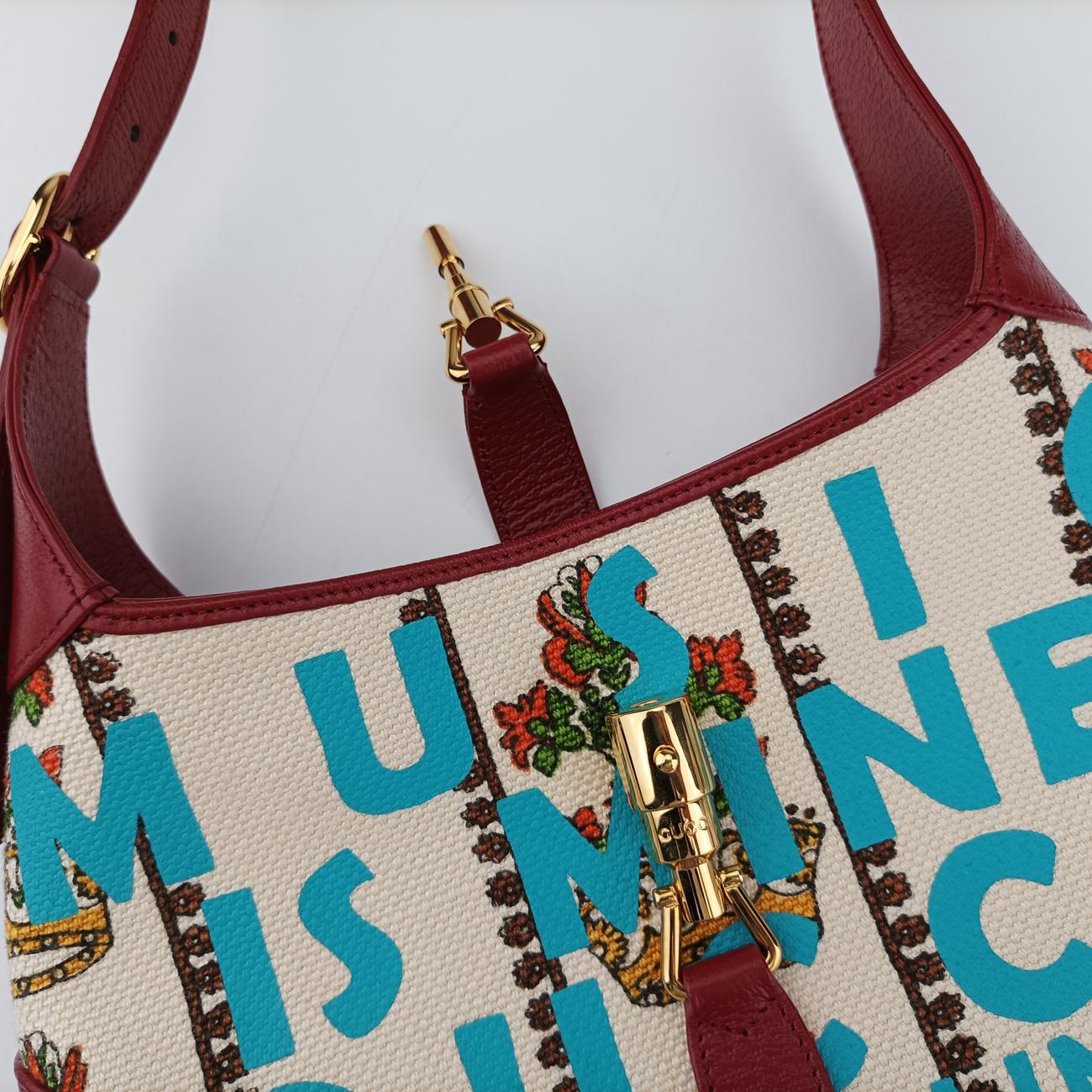 Jackie 1961Multicolourcanvas x leather636706G035805122ジャッキー 1961マルチカラーキャンバス×レザー636706G035805122