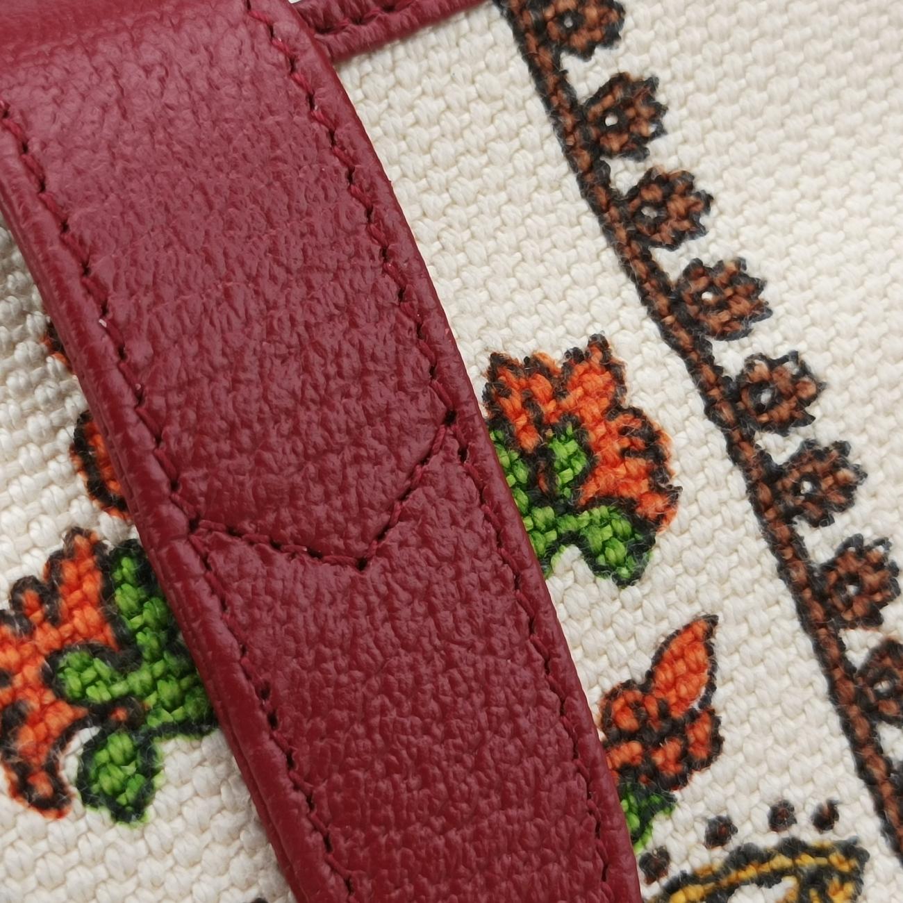Jackie 1961Multicolourcanvas x leather636706G035805122ジャッキー 1961マルチカラーキャンバス×レザー636706G035805122