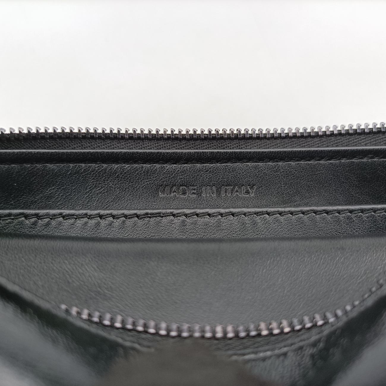 Dior double MediumBlackLeather10-MA-0231ディオール ダブル ミディアムブラックレザー10-MA-0231