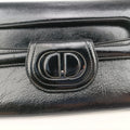 Dior double MediumBlackLeather10-MA-0231ディオール ダブル ミディアムブラックレザー10-MA-0231