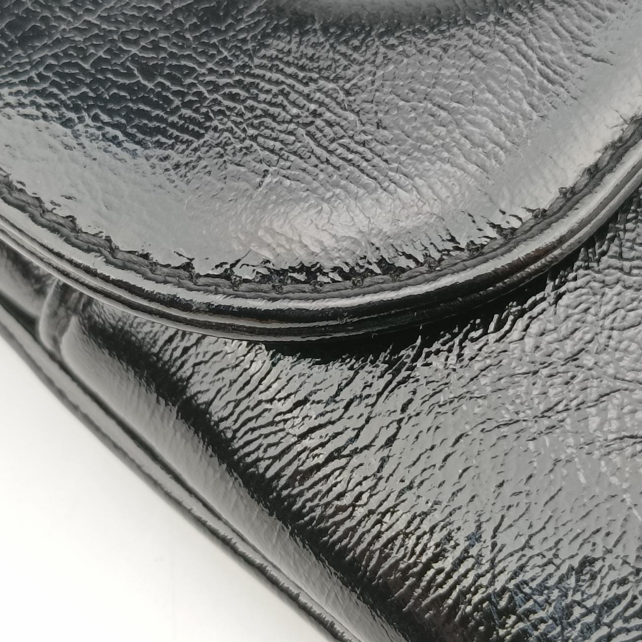 Dior double MediumBlackLeather10-MA-0231ディオール ダブル ミディアムブラックレザー10-MA-0231