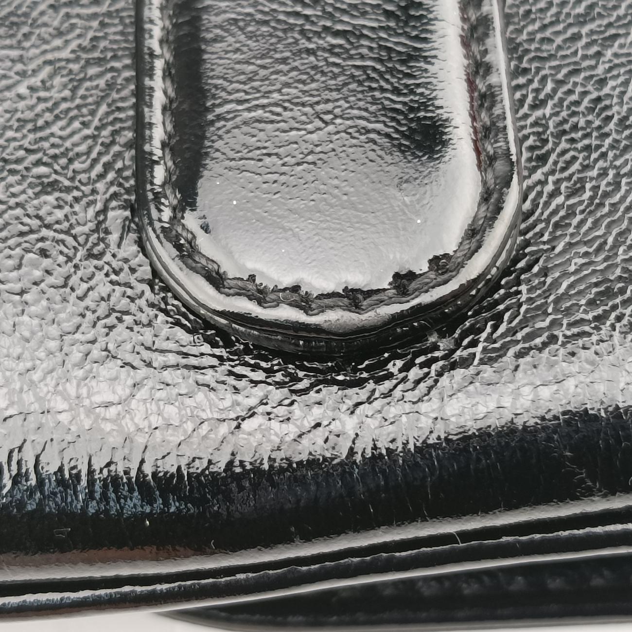 Dior double MediumBlackLeather10-MA-0231ディオール ダブル ミディアムブラックレザー10-MA-0231