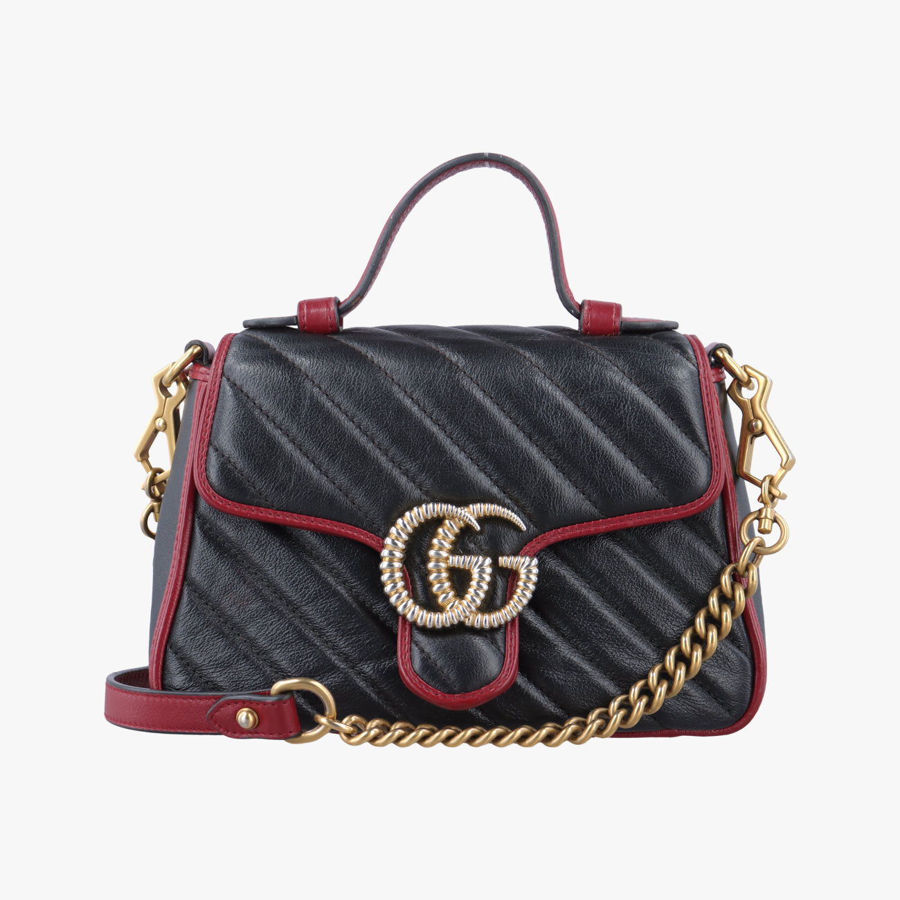 GG MarmontBlack×redLeather583571E029736439GGマーモントブラック×レッドレザー583571E029736439
