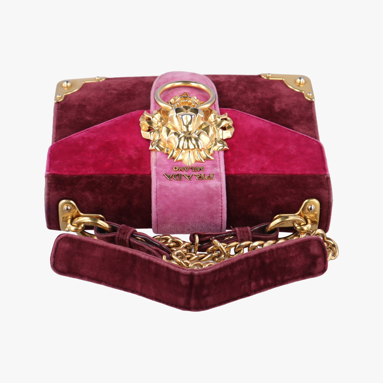 Animalier Cahier Lions HeadRed×PinkVelvet1BD089110カイエ ライオンヘッドレッド×ピンクベロア1BD089110