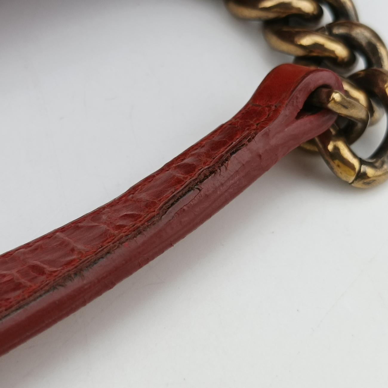 2.55 MatelasseRedLeatherA66817157575052.55 マトラッセレッドレザーA6681715757505