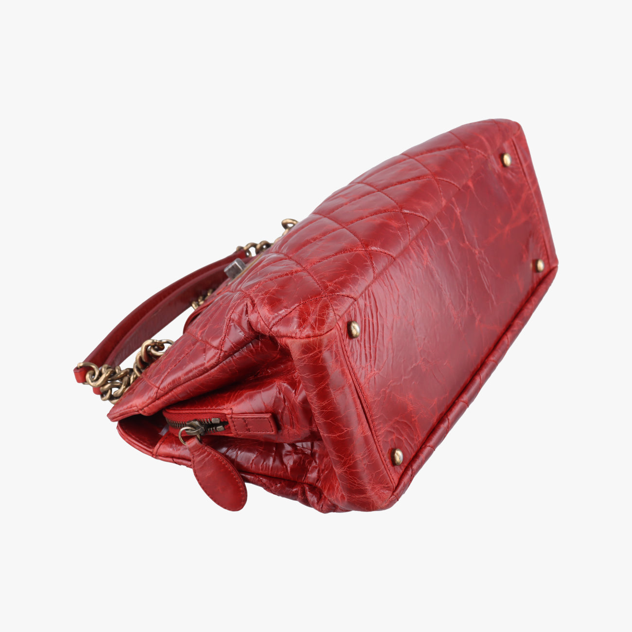 2.55 MatelasseRedLeatherA66817157575052.55 マトラッセレッドレザーA6681715757505