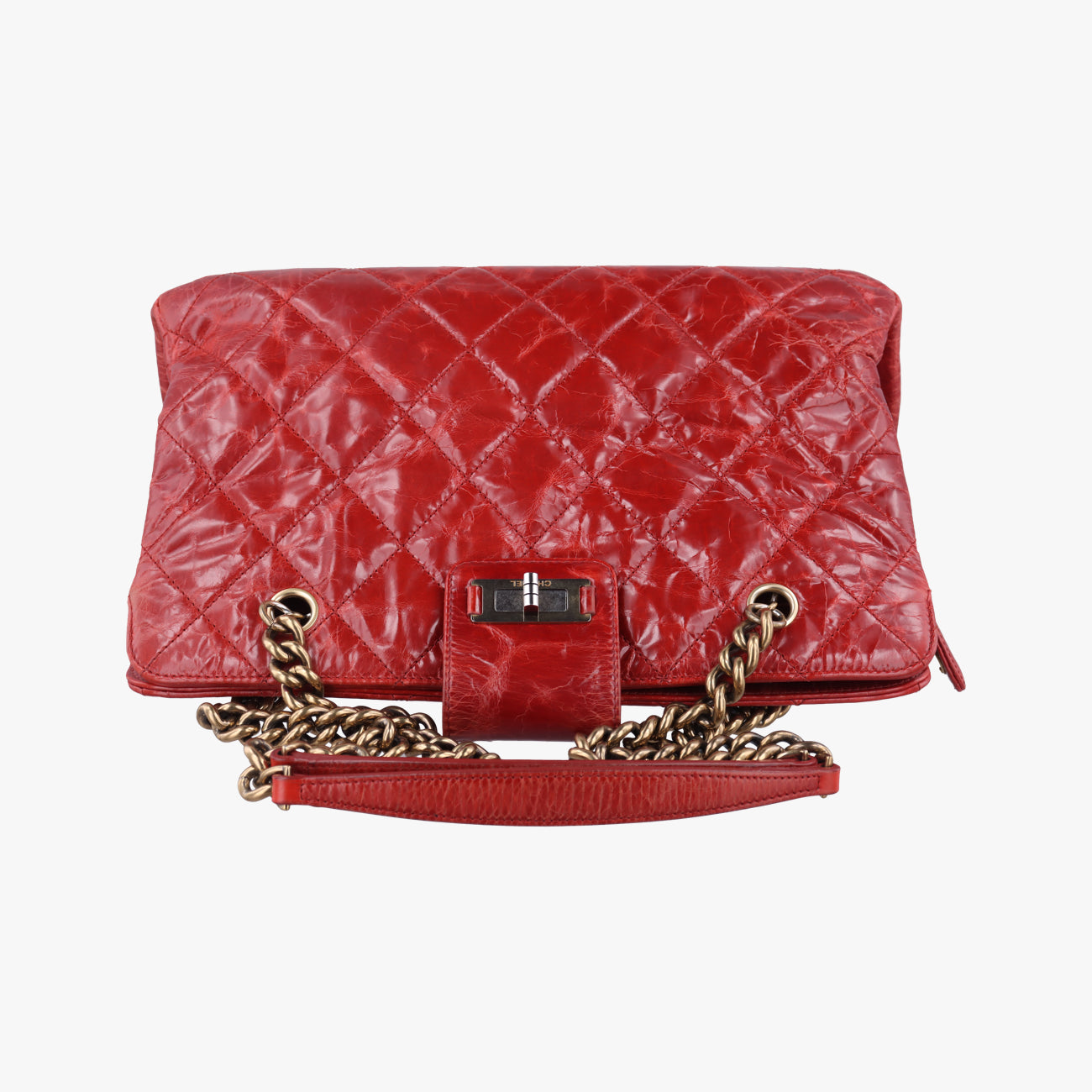 2.55 MatelasseRedLeatherA66817157575052.55 マトラッセレッドレザーA6681715757505