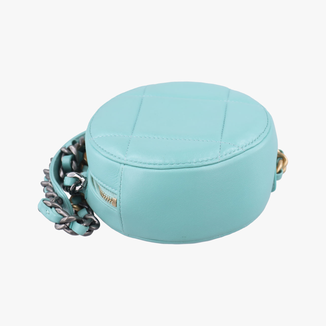 CHANEL 19 RoundGreenLambskinAP094531371650シャネル19ラウンドグリーンラムスキンAP094531371650