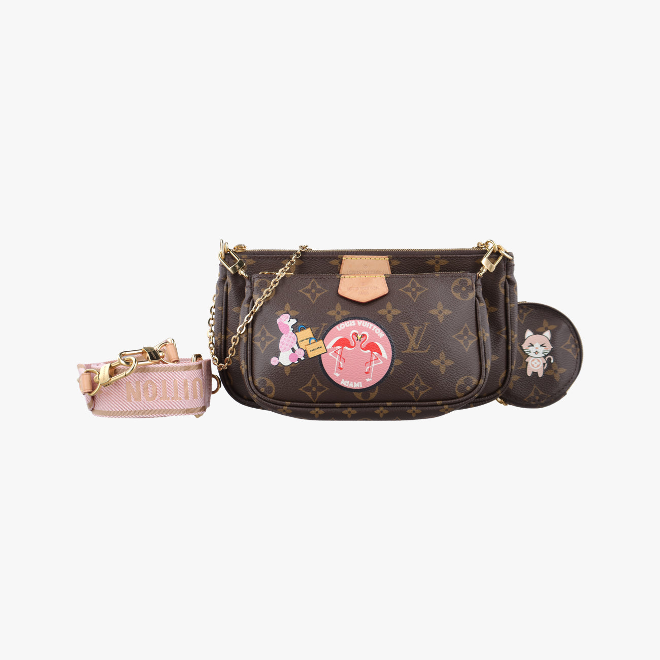MULTI POCHETTE ACCESSOIRESMARRON×ROSE CLAIREMonogram CanvasM44840SP3290ミュルティ ポシェット アクセソワールマロン×ローズ クレールモノグラムキャンバスM44840SP3290