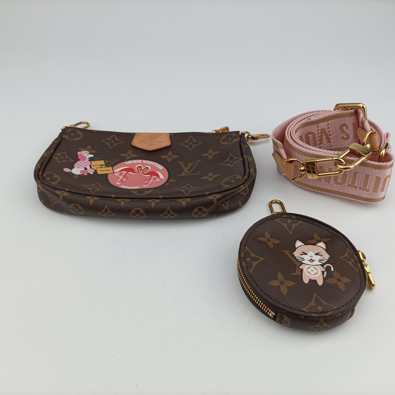 MULTI POCHETTE ACCESSOIRESMARRON×ROSE CLAIREMonogram CanvasM44840SP3290ミュルティ ポシェット アクセソワールマロン×ローズ クレールモノグラムキャンバスM44840SP3290