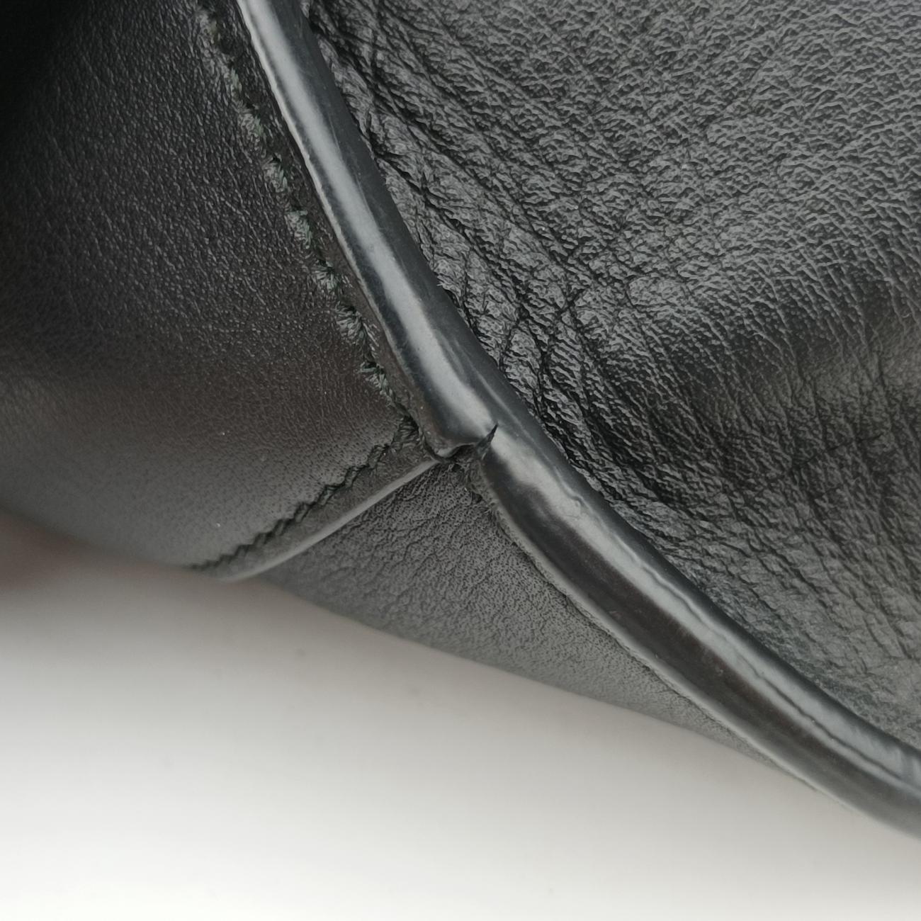 Peony Pearl StuddedBlack×whiteLeather432270A020373192ピオニー パール フラワー ハートブラック×ホワイトレザー432270A020373192