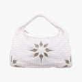 Intrecciato Flower HoboWhiteLambskin 115654 VACG1 9082イントレチャート 花柄ホワイトラムスキン115654 VACG1 9082