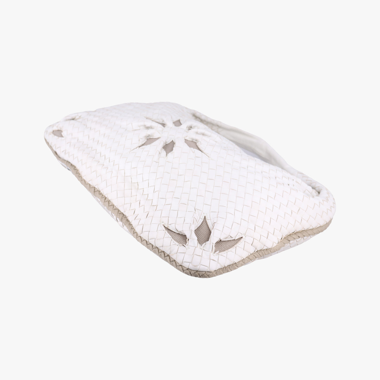 Intrecciato Flower HoboWhiteLambskin 115654 VACG1 9082イントレチャート 花柄ホワイトラムスキン115654 VACG1 9082