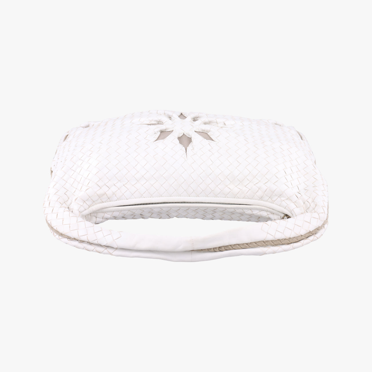 Intrecciato Flower HoboWhiteLambskin 115654 VACG1 9082イントレチャート 花柄ホワイトラムスキン115654 VACG1 9082