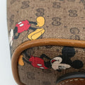 Mickey Mouse Disney collaborationBrown×MulticolourPVC coated canvas602536ミッキーマウス ディズニーコラボブラウン×マルチカラーPVCコーティングキャンバス602536