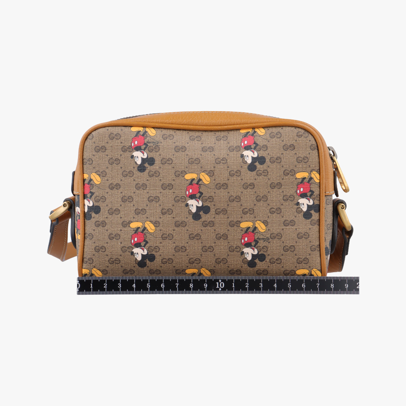 Mickey Mouse Disney collaborationBrown×MulticolourPVC coated canvas602536ミッキーマウス ディズニーコラボブラウン×マルチカラーPVCコーティングキャンバス602536