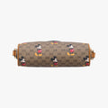 Mickey Mouse Disney collaborationBrown×MulticolourPVC coated canvas602536ミッキーマウス ディズニーコラボブラウン×マルチカラーPVCコーティングキャンバス602536