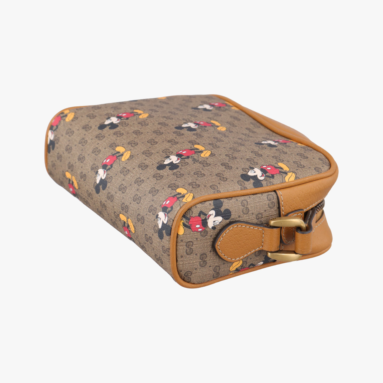 Mickey Mouse Disney collaborationBrown×MulticolourPVC coated canvas602536ミッキーマウス ディズニーコラボブラウン×マルチカラーPVCコーティングキャンバス602536