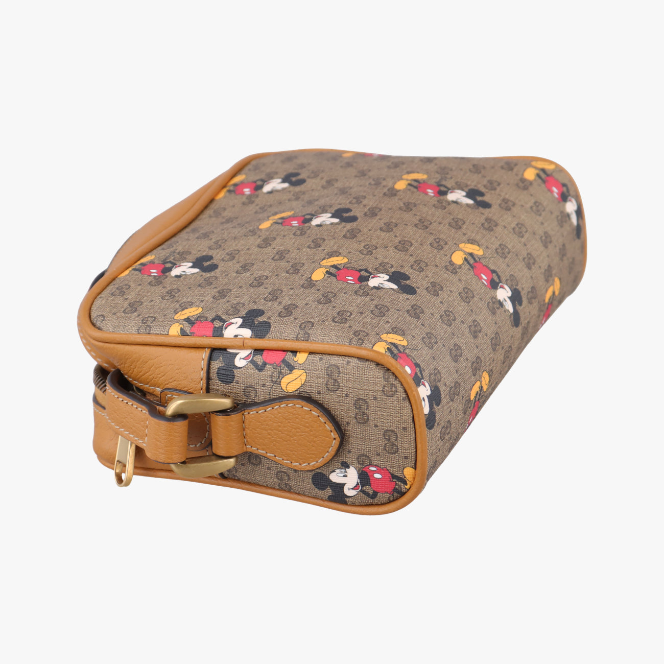 Mickey Mouse Disney collaborationBrown×MulticolourPVC coated canvas602536ミッキーマウス ディズニーコラボブラウン×マルチカラーPVCコーティングキャンバス602536