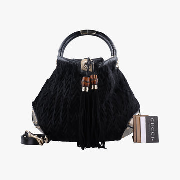 Bamboo Babouska Indy HoboBlackvelour177088I2915970バンブー バブースカ インディ ホーボーブラックベロア177088I2915970