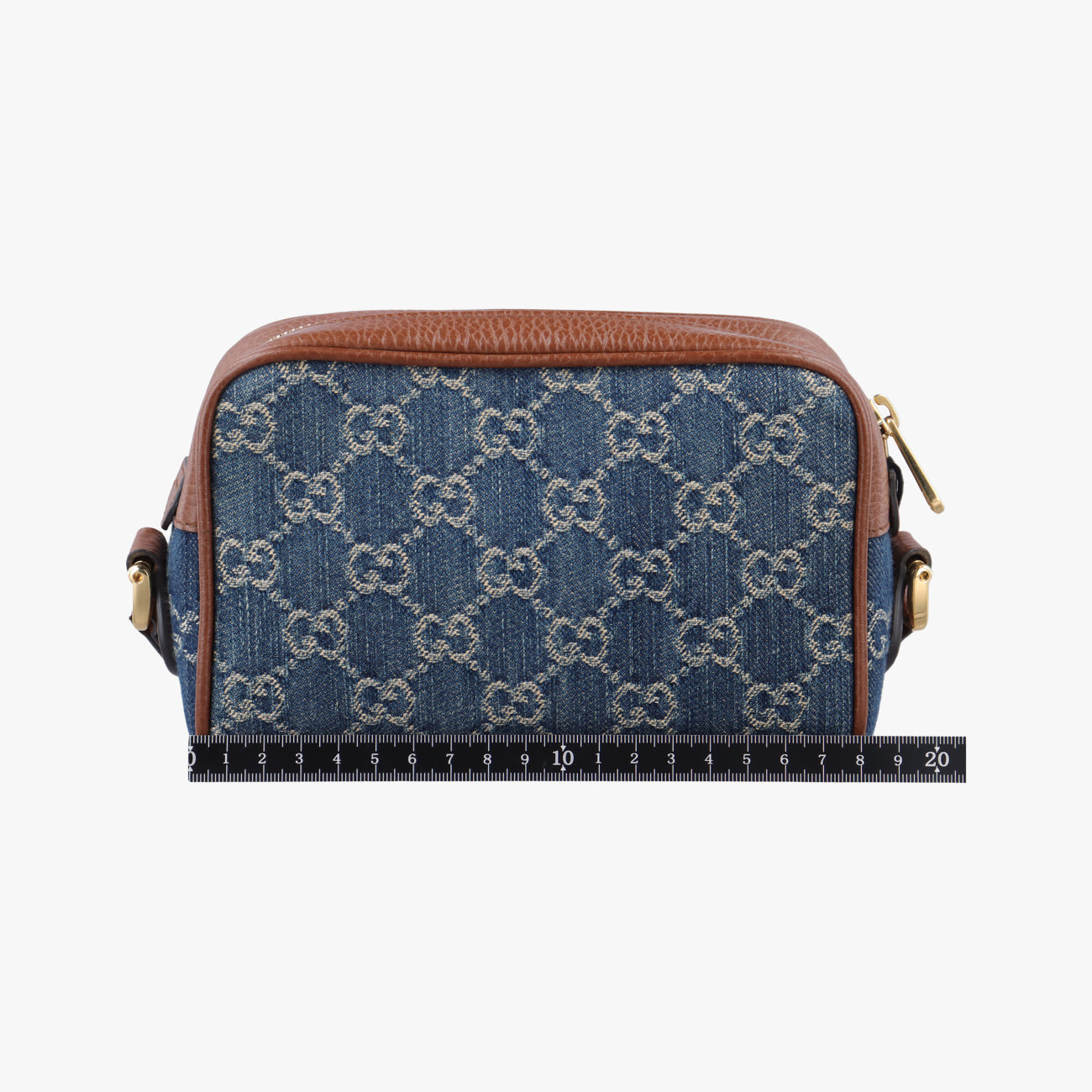 OPHIDIAブルー×ブラウンcanvas x leather517350オフィディアブルー×ブラウンキャンバス×レザー517350