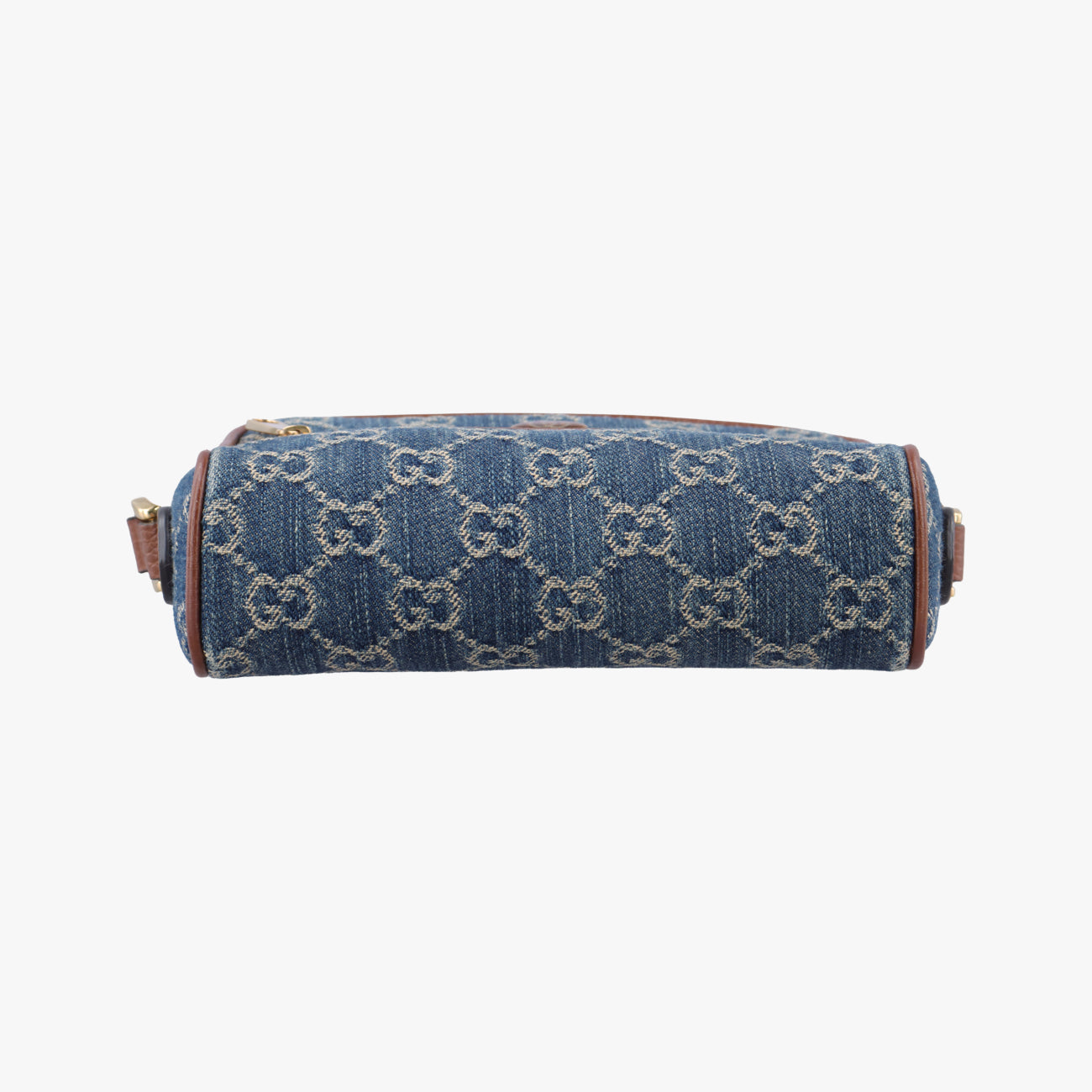 OPHIDIAブルー×ブラウンcanvas x leather517350オフィディアブルー×ブラウンキャンバス×レザー517350