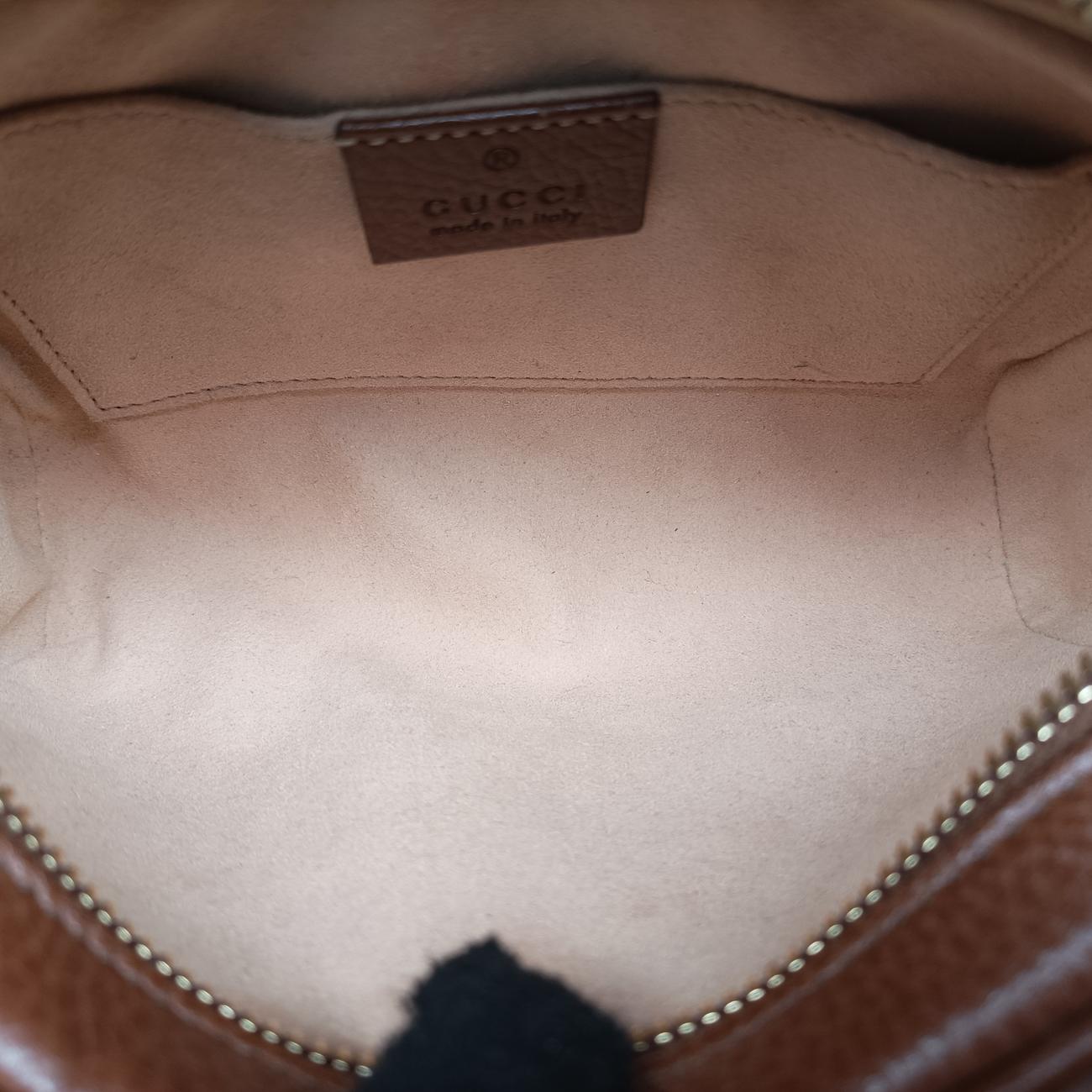 OPHIDIAブルー×ブラウンcanvas x leather517350オフィディアブルー×ブラウンキャンバス×レザー517350