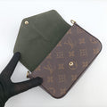 Multi Pochette FéLICIEBrown×KHAKIMonogram CanvasM80091ICチップミュルティ ポシェット フェリシーモノグラム/ブラウン系×カーキモノグラムキャンバスM80091ICチップ