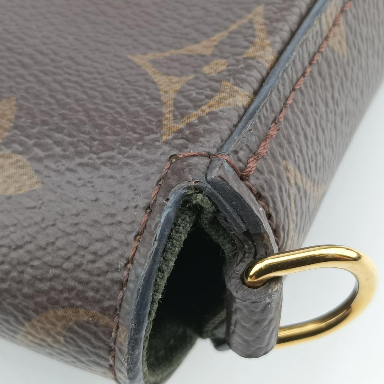 Multi Pochette FéLICIEBrown×KHAKIMonogram CanvasM80091ICチップミュルティ ポシェット フェリシーモノグラム/ブラウン系×カーキモノグラムキャンバスM80091ICチップ