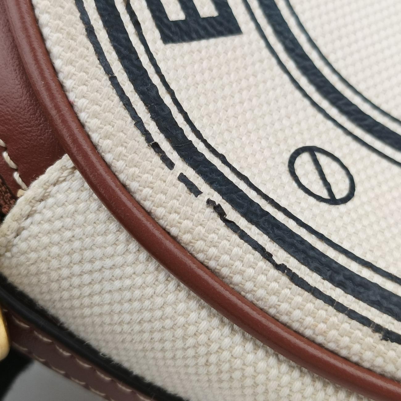 LOUISEBeige×BrownCanvas x LeatherITCORDI17CALルイーズベージュ×ブラウンキャンバス×レザーITCORDI17CAL