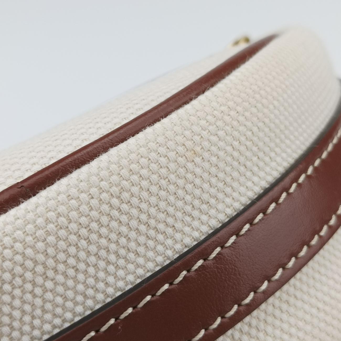 LOUISEBeige×BrownCanvas x LeatherITCORDI17CALルイーズベージュ×ブラウンキャンバス×レザーITCORDI17CAL