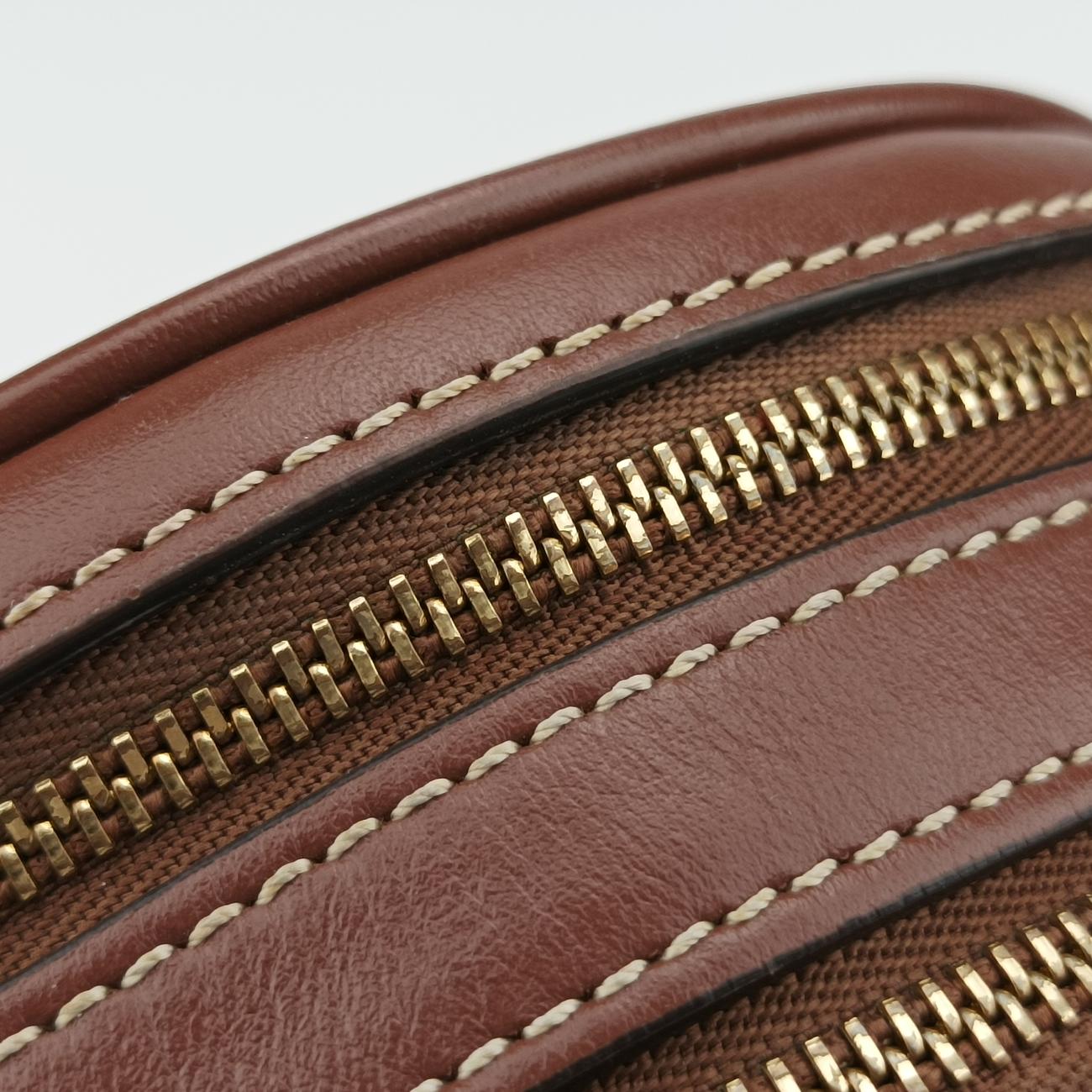 LOUISEBeige×BrownCanvas x LeatherITCORDI17CALルイーズベージュ×ブラウンキャンバス×レザーITCORDI17CAL