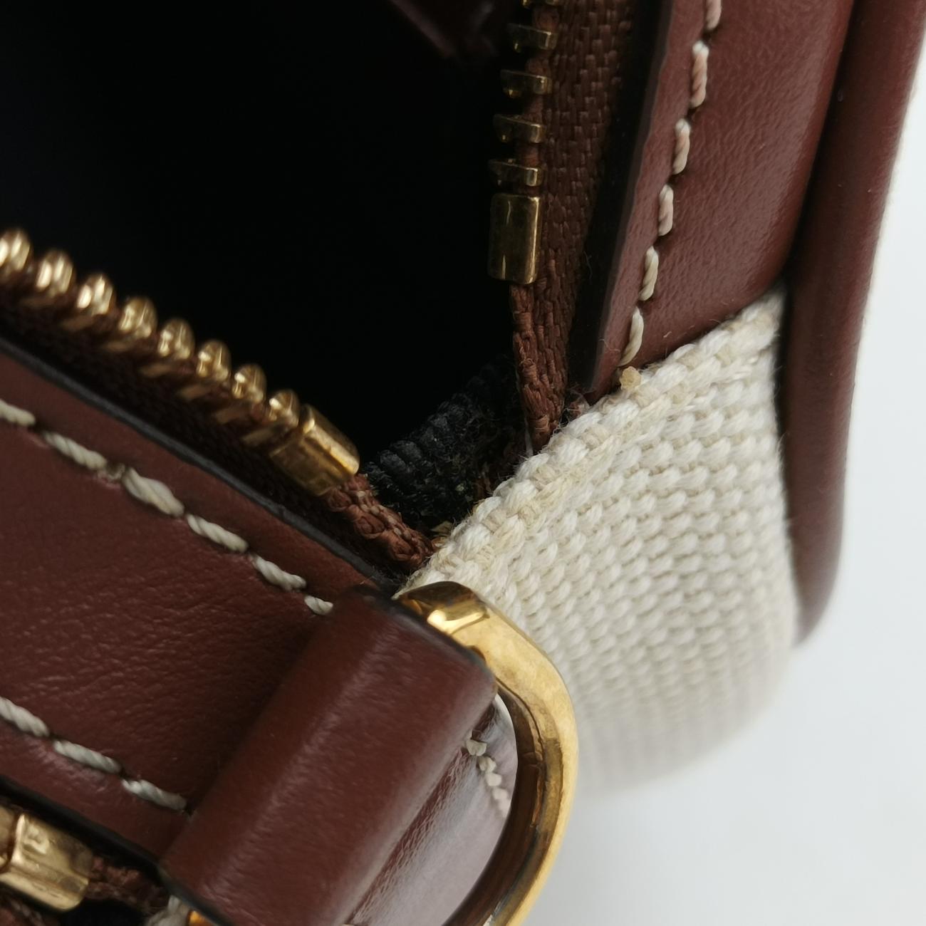 LOUISEBeige×BrownCanvas x LeatherITCORDI17CALルイーズベージュ×ブラウンキャンバス×レザーITCORDI17CAL