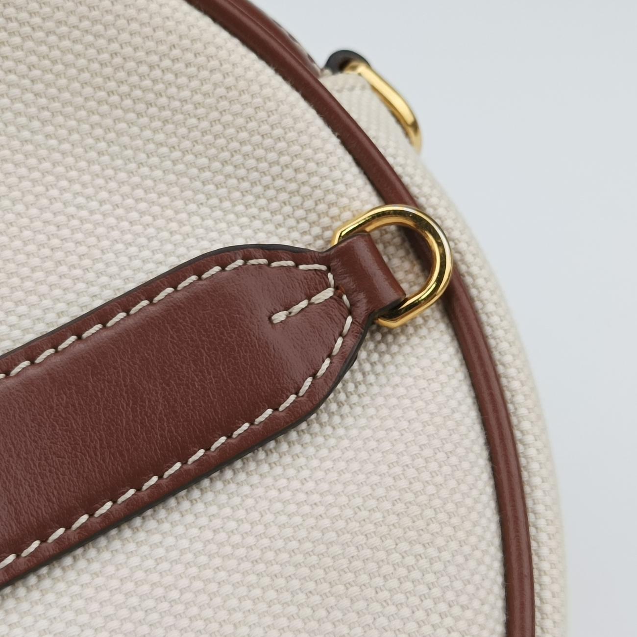 LOUISEBeige×BrownCanvas x LeatherITCORDI17CALルイーズベージュ×ブラウンキャンバス×レザーITCORDI17CAL