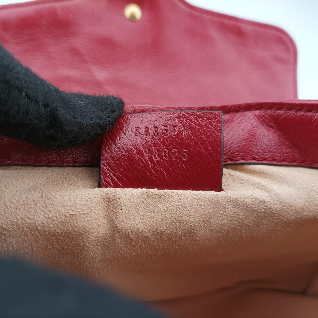 GG MarmontBlack×RedLeather583571F030273967GGマーモントブラックｘレッドレザー583571F030273967