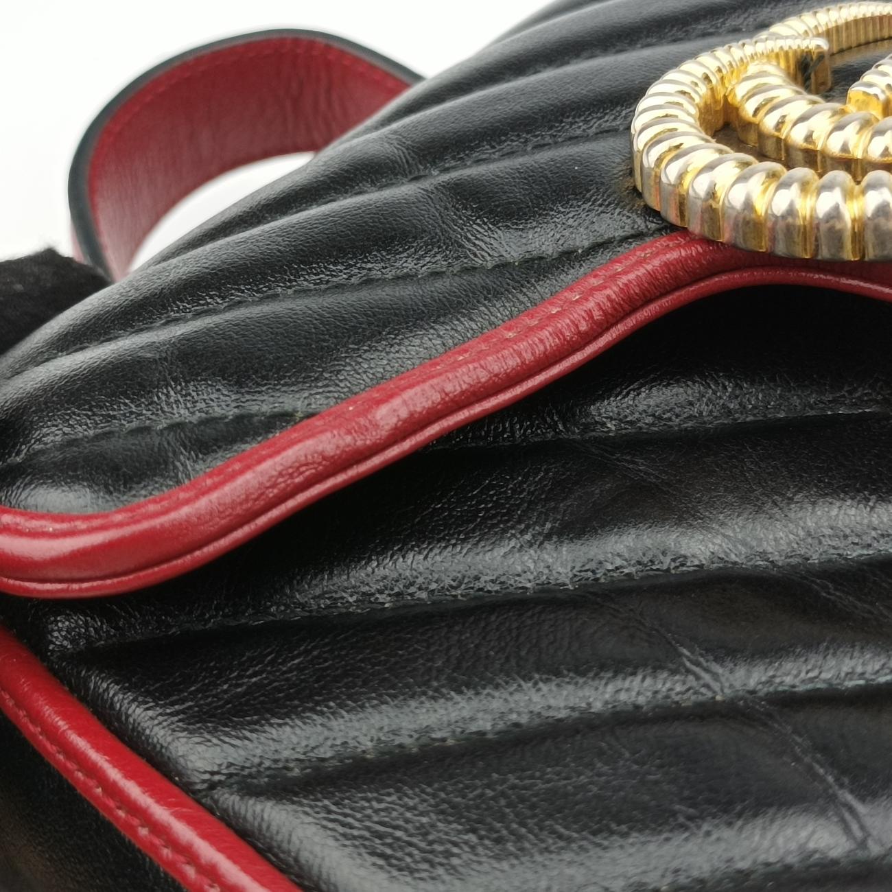 GG MarmontBlack×RedLeather583571F030273967GGマーモントブラックｘレッドレザー583571F030273967