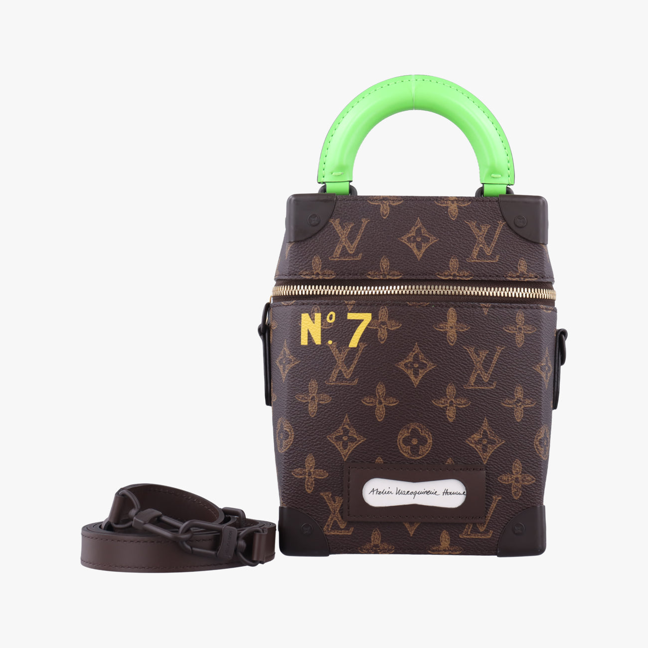 Monogram (No. 7) Vertical Box TrunkBrownPVC coated canvasM59664ICチップモノグラム(N°7) ヴェルティカル ボックス トランクブラウン系PVCコーティングキャンバスM59664ICチップ
