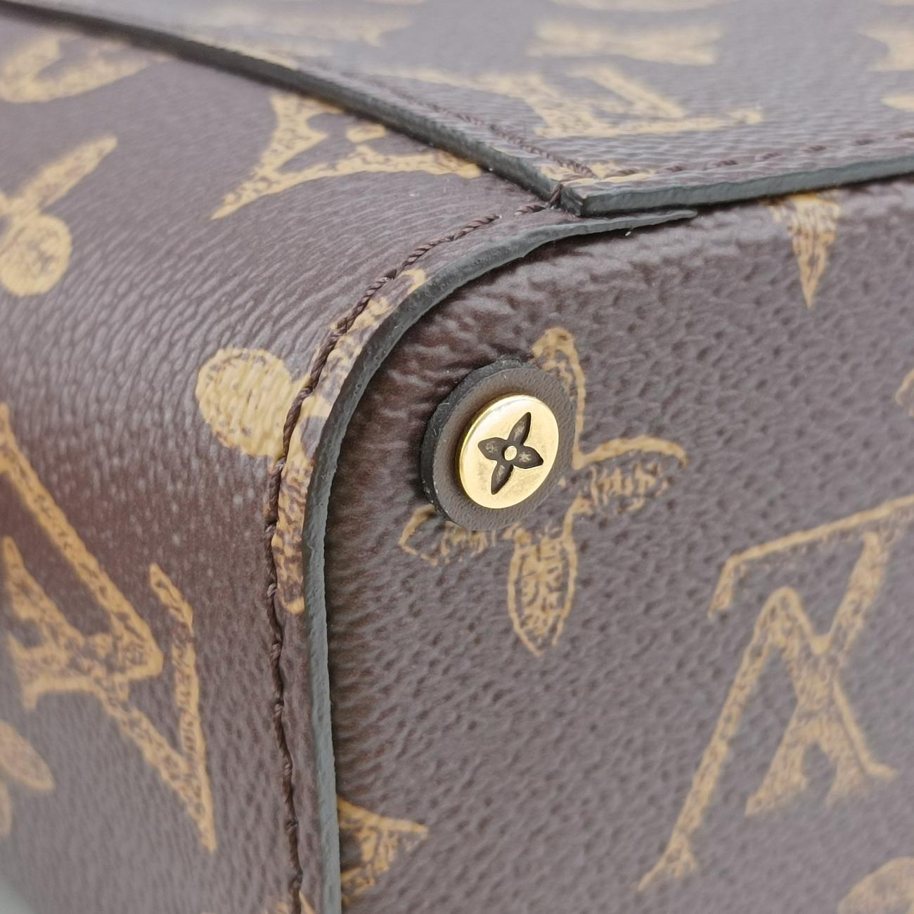 Monogram (No. 7) Vertical Box TrunkBrownPVC coated canvasM59664ICチップモノグラム(N°7) ヴェルティカル ボックス トランクブラウン系PVCコーティングキャンバスM59664ICチップ
